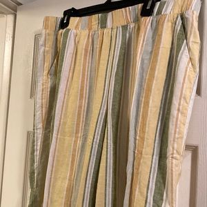 Striped pants, XL, news with tags